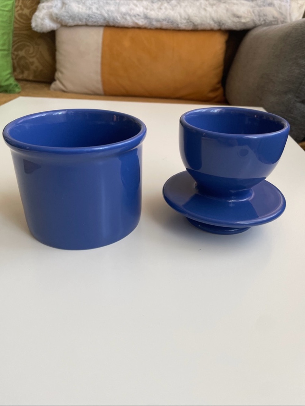 BUTTER BELL Crock Keeper Royal Blue - Picture 2 of 9